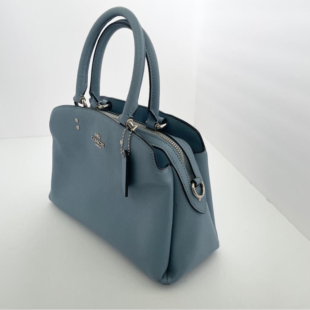 Coach Crossgrain Leather Mini Lillie Carryall Bag +matching Medium Id Zip Wallet - Picture 4 of 16